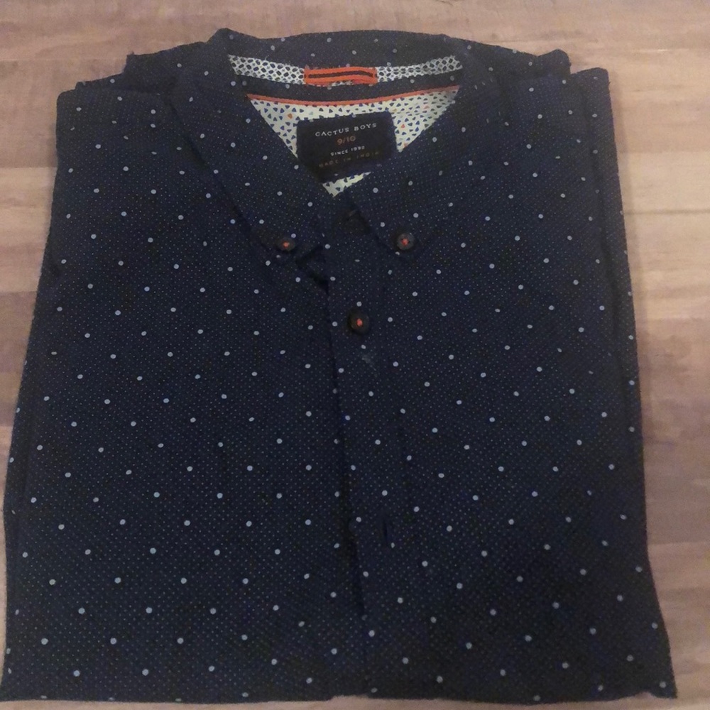 Boys button up short sleeve shirt